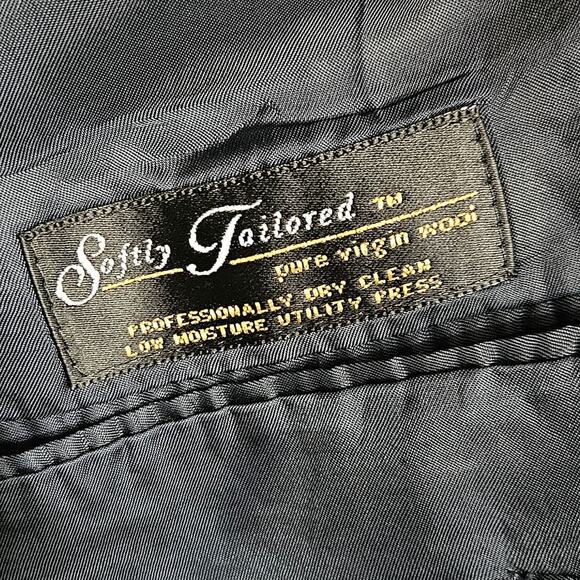 Hart Schaffner Marx Softly Tailored Blazer Dillards Wool Suit Jacket Size 41R - Picture 13 of 16
